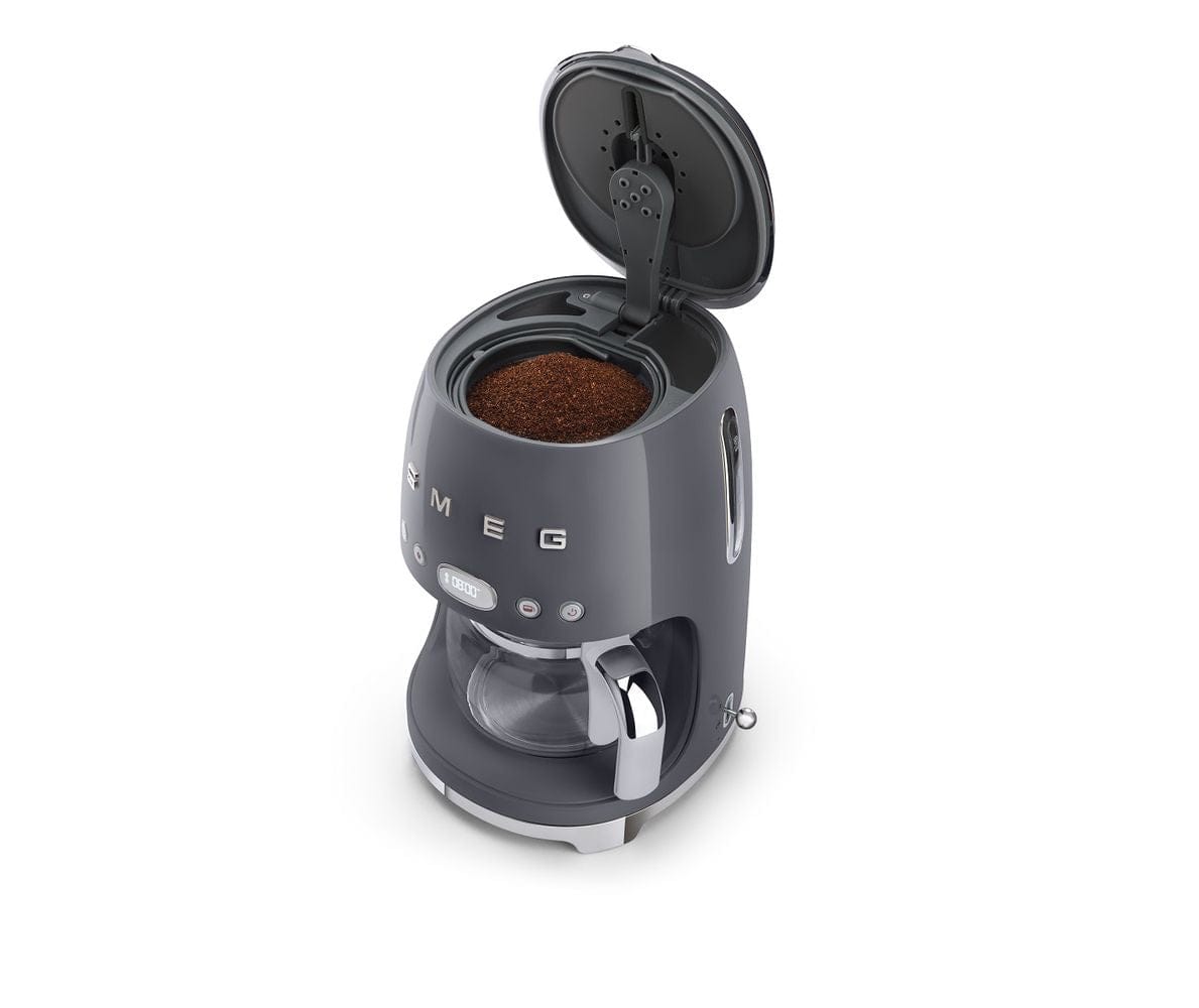 smeg COFFEE MACHINE Smeg Retro Drip Filter Coffee Machine Gray DCF02GRSA (7188386054233)