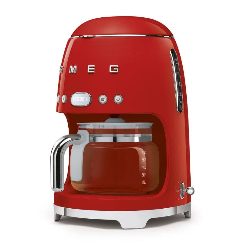 smeg COFFEE MACHINE Smeg Retro Drip Filter Coffee Machine Red DCF02RDSA (4458391732313)