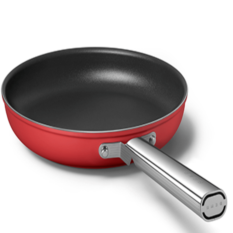smeg FRYING PAN Smeg 30cm Frying Pan Red CKFF3001RD (7014878117977)
