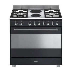 smeg Gas Stove SMEG 90cm Gas/Electric Cooker Anthracite SSA92MAA9 (7186933284953)