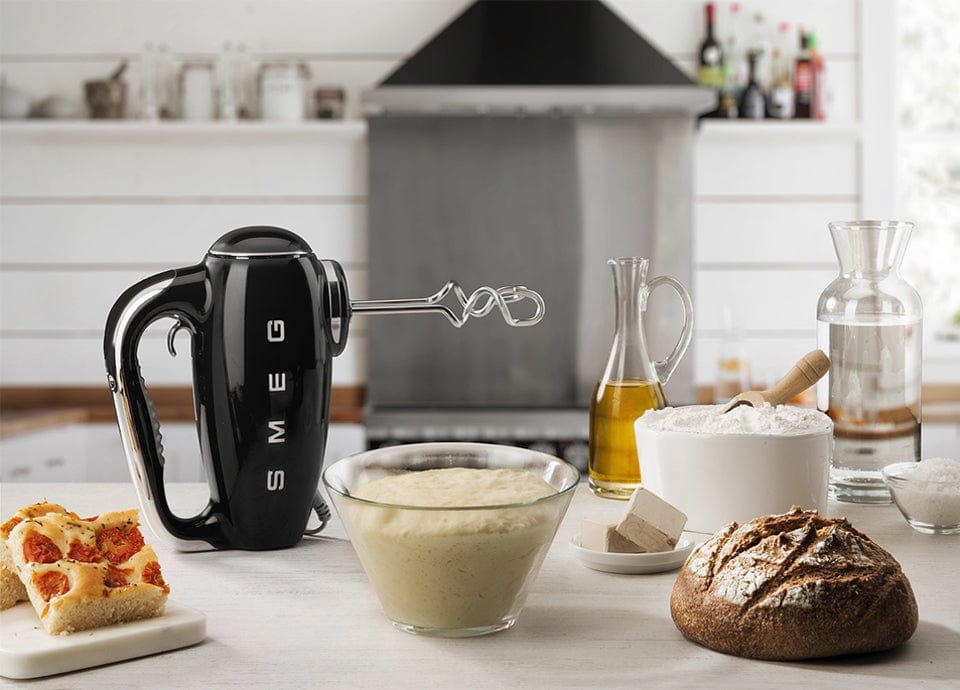 smeg HAND MIXER Smeg Retro Style Hand Mixer Black HMF01BL (7014276333657)