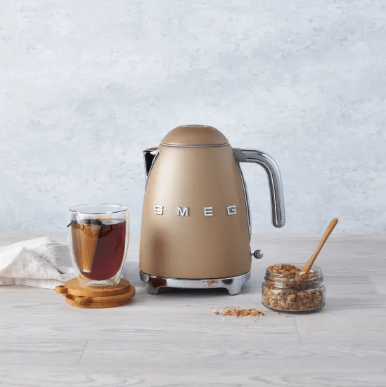 smeg KETTLE Smeg Retro Cordless Kettle 1.7 Litre Matte Champagne KLF03CHMSA (7140197040217)