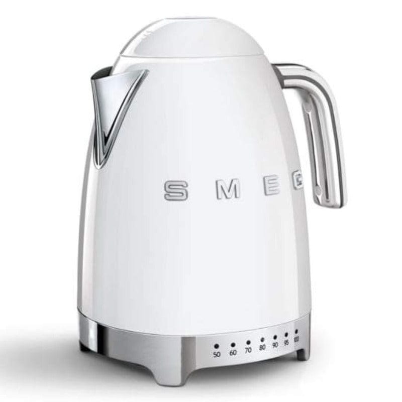 smeg KETTLE Smeg Temperature Kettle White 1.7 Litre KLF04WHSA (6697459679321)