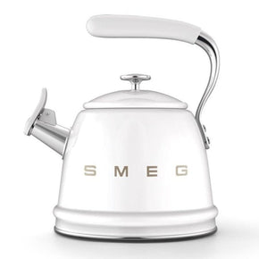 smeg KETTLE Smeg Whistling Kettle, 2.3 Litre White CKLW2001WH (7248185688153)