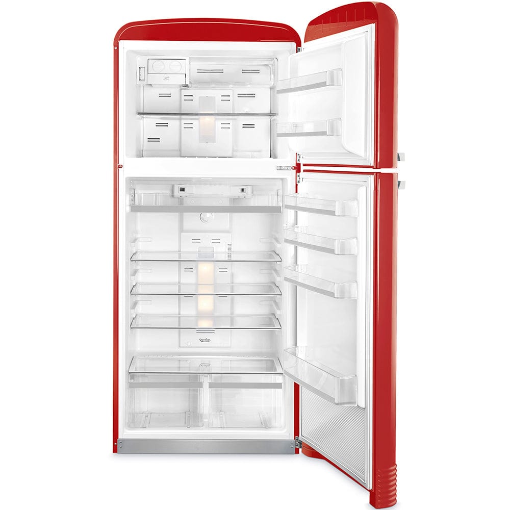 smeg Kitchen Smeg 467L Red Double Door Fridge FAB50RRD (4769666203737)