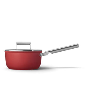 smeg POTS Smeg 20cm Saucepan With Lid Red CKFS2011RD (7014887391321)