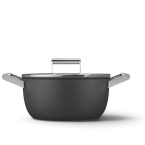 smeg POTS Smeg 24cm Casserole Pan With Lid CKFC2411BLM (4685545701465)