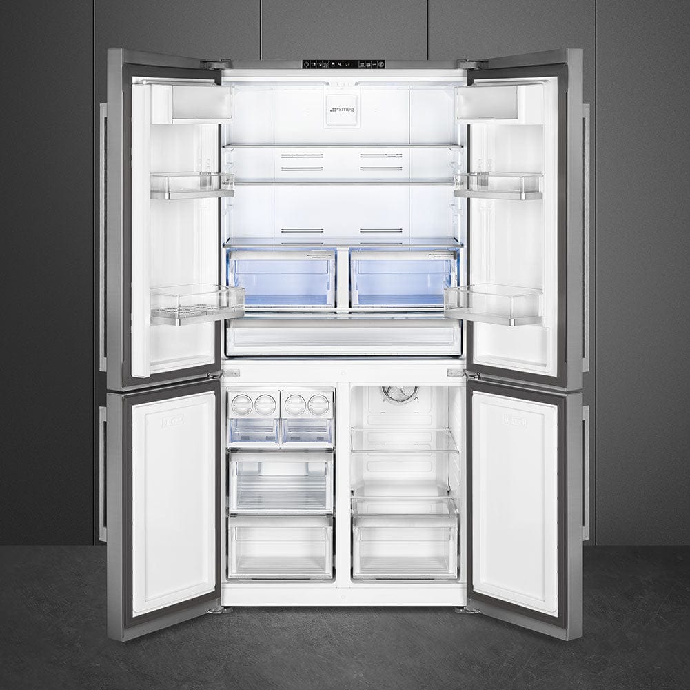 smeg Side by side fridge Smeg 610 Litre Stainless Steel 4 Door Side By Side Fridge FQ60XP1 (6562297446489)