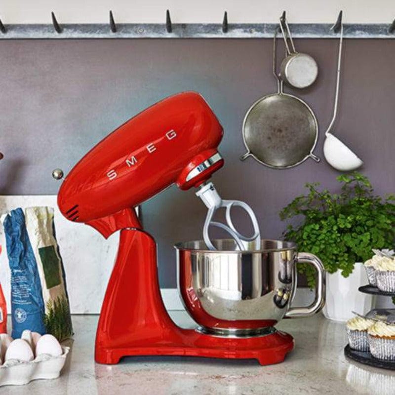 smeg STAND MIXER Smeg Retro 4.8 Litre Retro Stand Mixer Red SMF03RDSA (4790773645401)