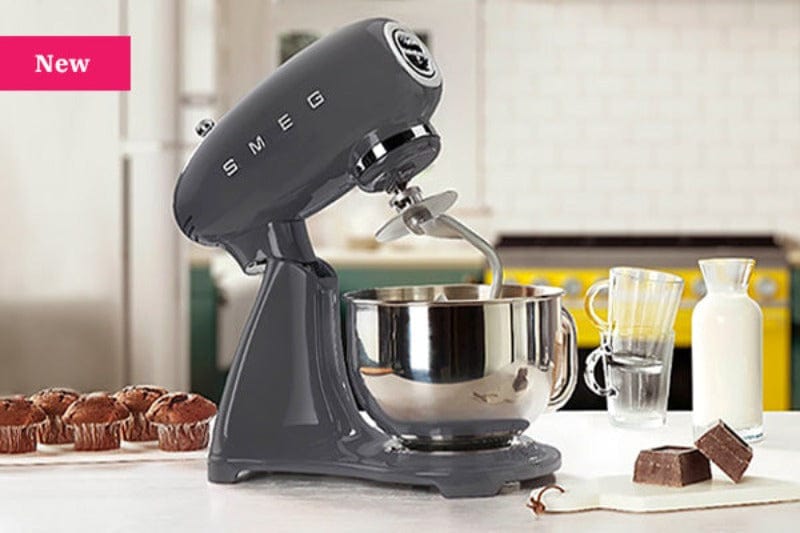 smeg STAND MIXER Smeg Retro 4.8 Litre Retro Stand Slate Grey SMF03GRSA (7014819659865)