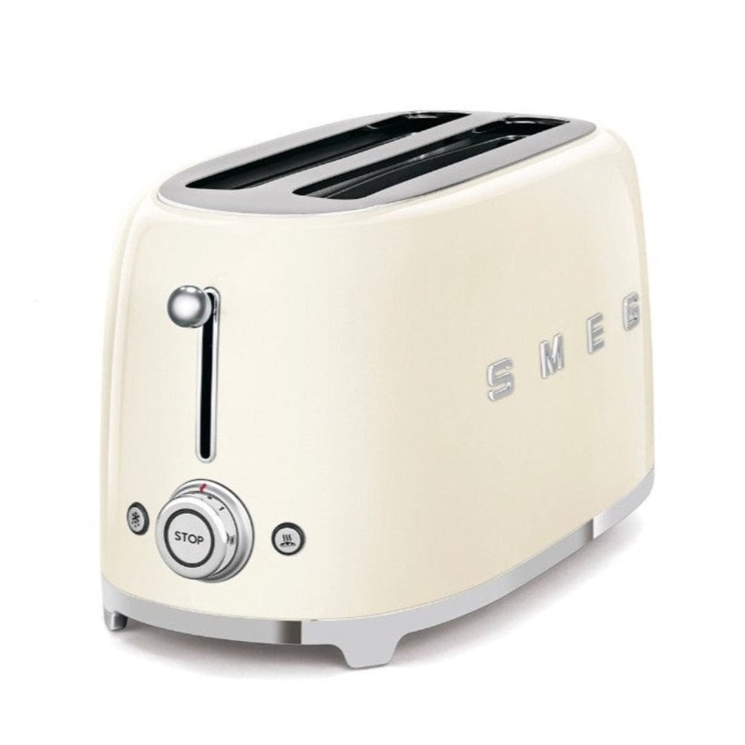smeg Toaster Smeg Retro 1500W 4 Slice Toaster Cream TSF02CRSA (6960076062809)