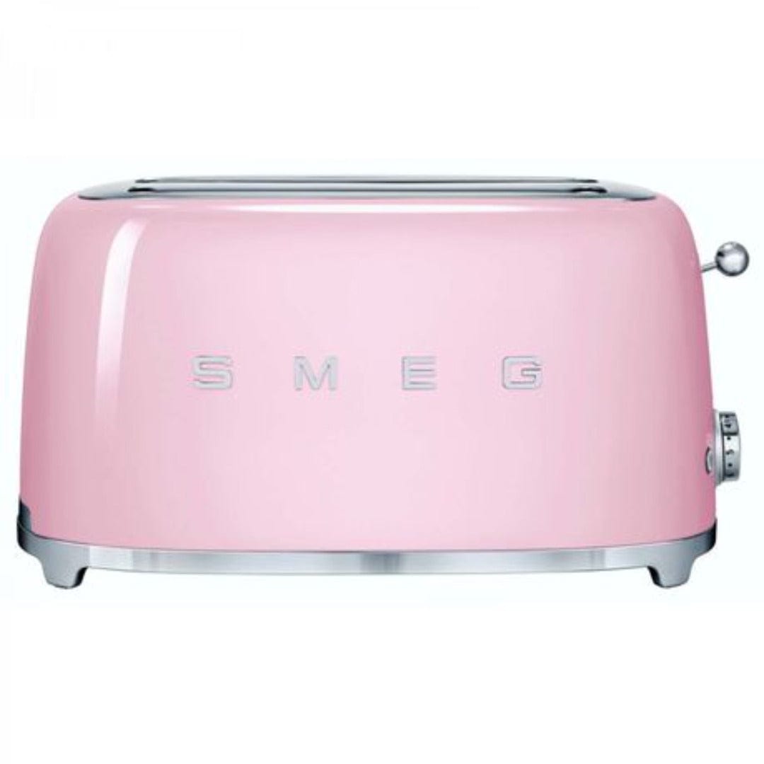 smeg Toaster Smeg Retro 1500W 4 Slice Toaster Pink TSF02PKSA (7140517904473)