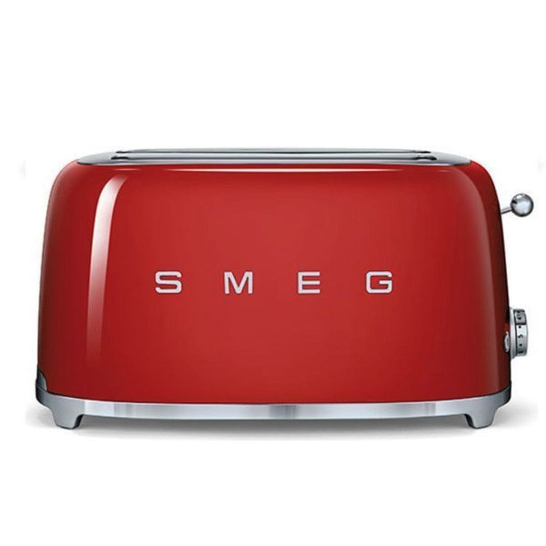 smeg Toaster Smeg Retro 1500W 4 Slice Toaster Red TSF02RDSA (7140506894425)