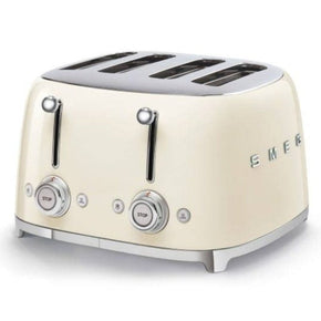 smeg Toaster Smeg Retro 2000W 4 Slice Toaster Cream TSF03CRSA (6697653239897)