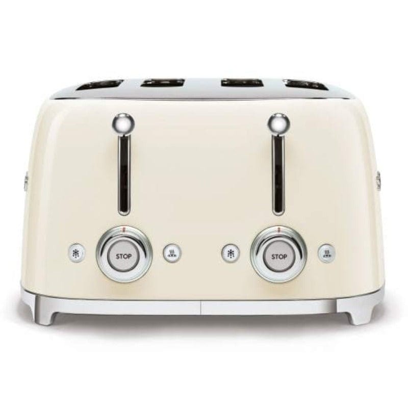 smeg Toaster Smeg Retro 2000W 4 Slice Toaster Cream TSF03CRSA (6697653239897)