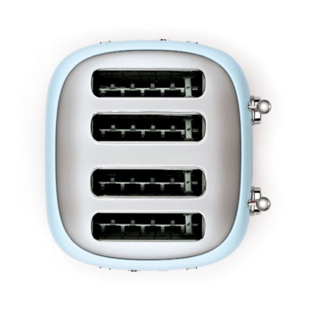 smeg Toaster Smeg Retro 2000W 4 Slice Toaster Pastel Blue TSF03PBSA (7140487659609)