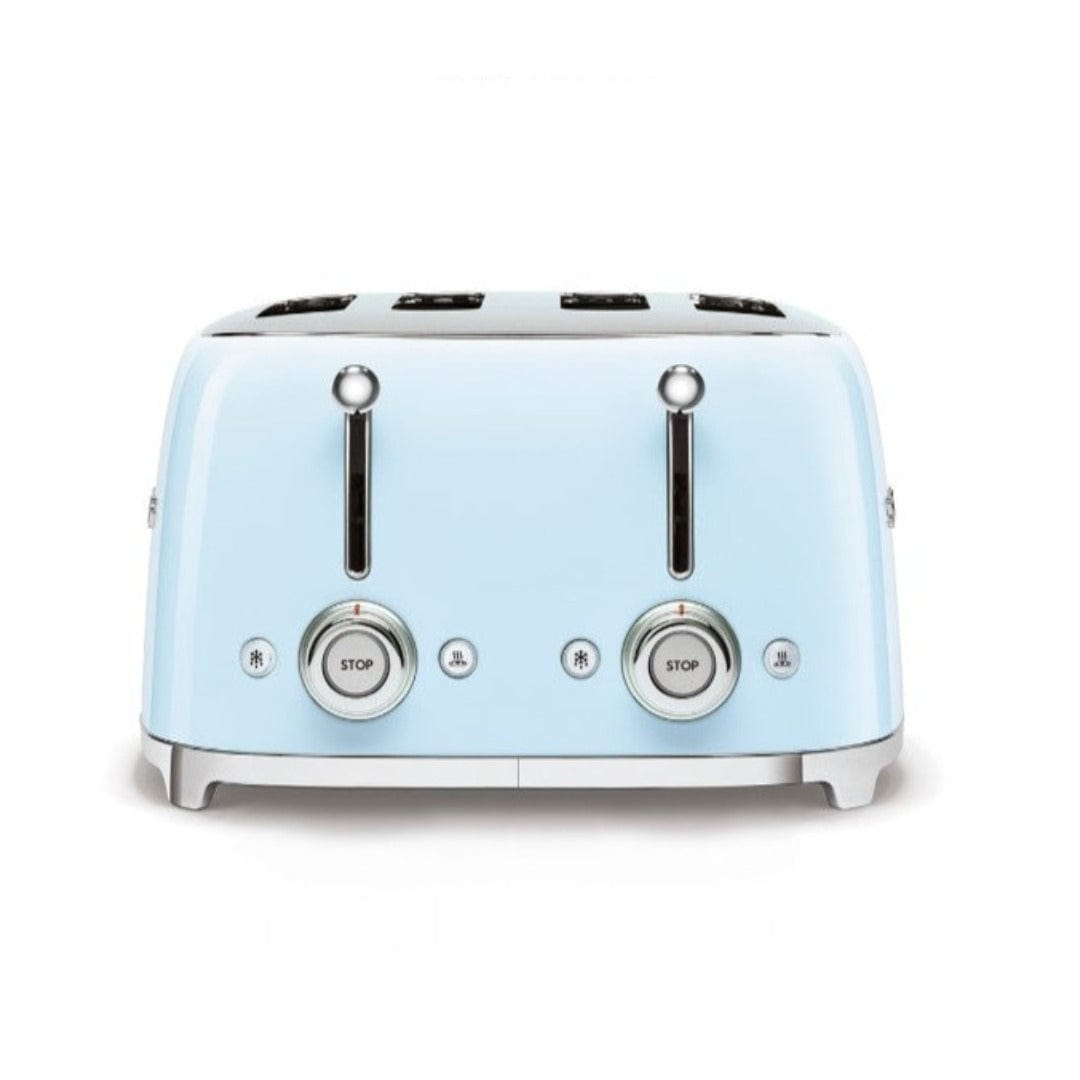 smeg Toaster Smeg Retro 2000W 4 Slice Toaster Pastel Blue TSF03PBSA (7140487659609)