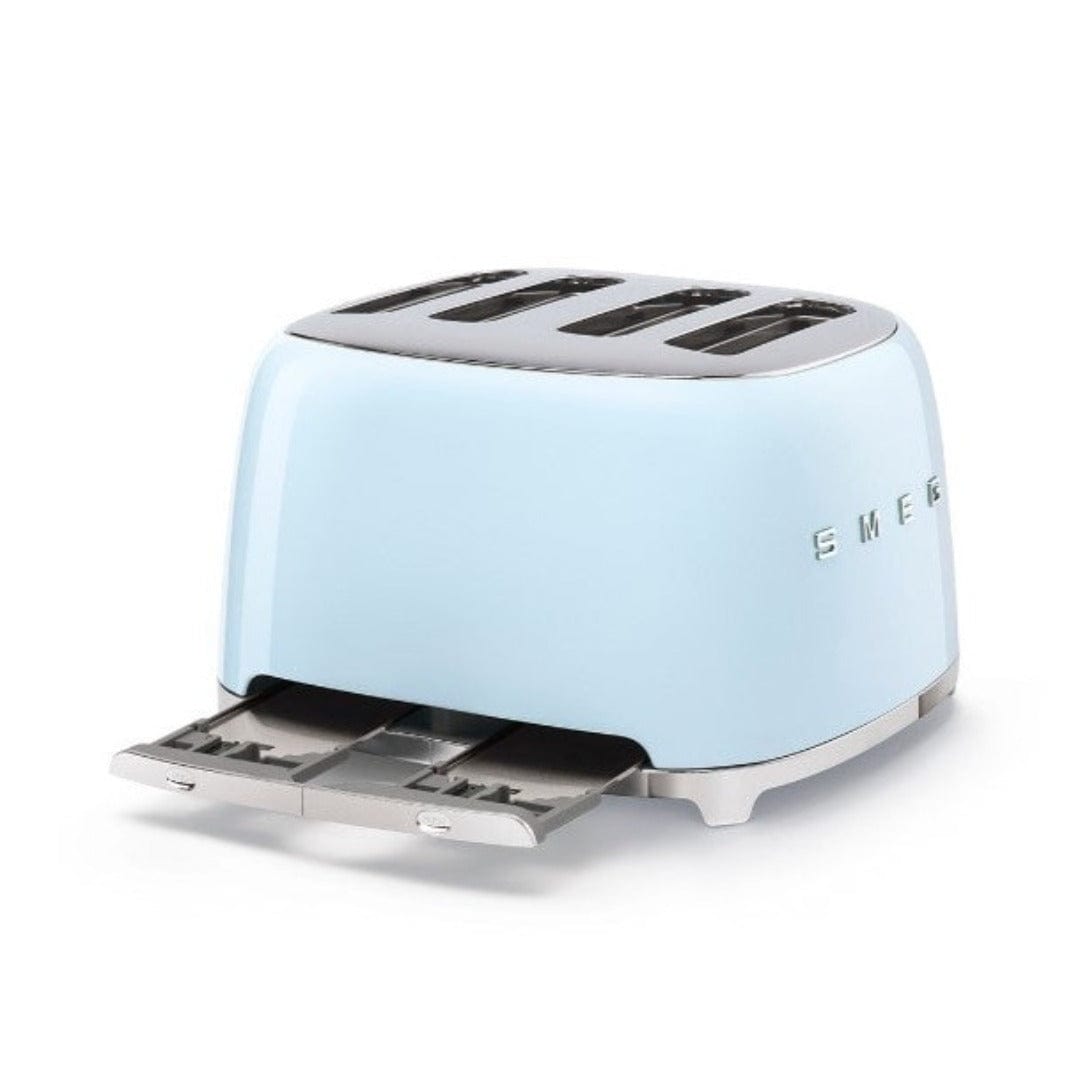 smeg Toaster Smeg Retro 2000W 4 Slice Toaster Pastel Blue TSF03PBSA (7140487659609)