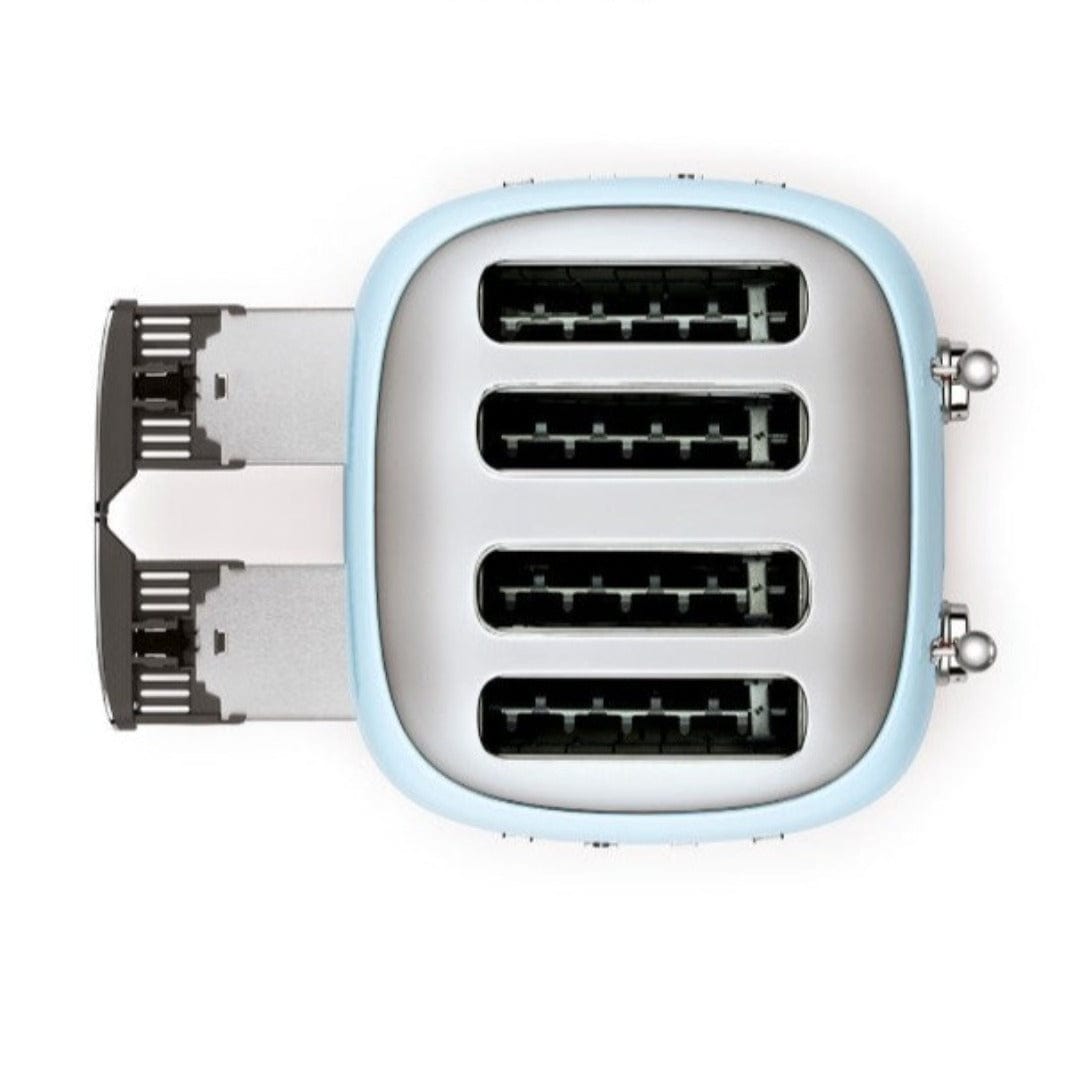 smeg Toaster Smeg Retro 2000W 4 Slice Toaster Pastel Blue TSF03PBSA (7140487659609)