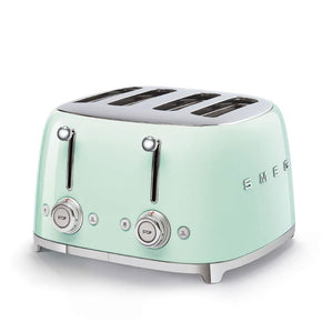 smeg Toaster Smeg Retro 2000W 4 Slice Toaster Pastel Green TSF03PGSA (6899644629081)