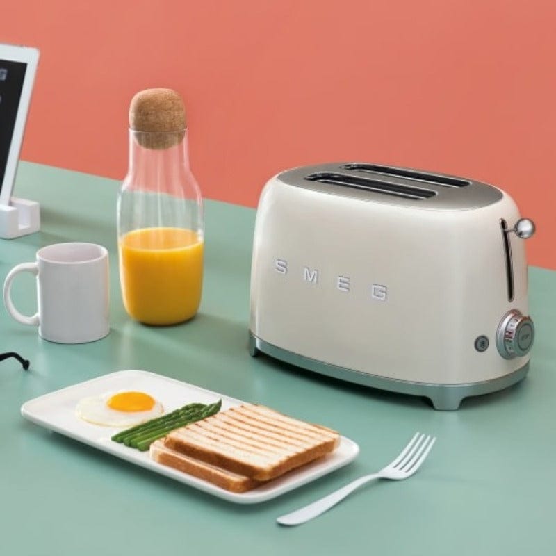 smeg TOASTER Smeg  Retro 950W 2-Slice Toaster Cream TSF01CRSA (4790753755225)