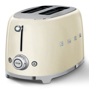 smeg TOASTER Smeg  Retro 950W 2-Slice Toaster Cream TSF01CRSA (4790753755225)
