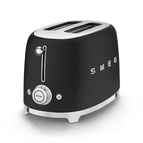 smeg TOASTER Smeg Retro 950W 2 Slice Toaster Matte Black TSF01BLMSA (7140410687577)