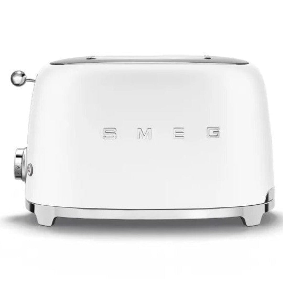 smeg TOASTER Smeg Retro 950W 2 Slice Toaster Matte White TSF01WHMSA (7140420845657)
