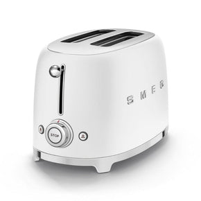 smeg TOASTER Smeg Retro 950W 2 Slice Toaster Matte White TSF01WHMSA (7140420845657)