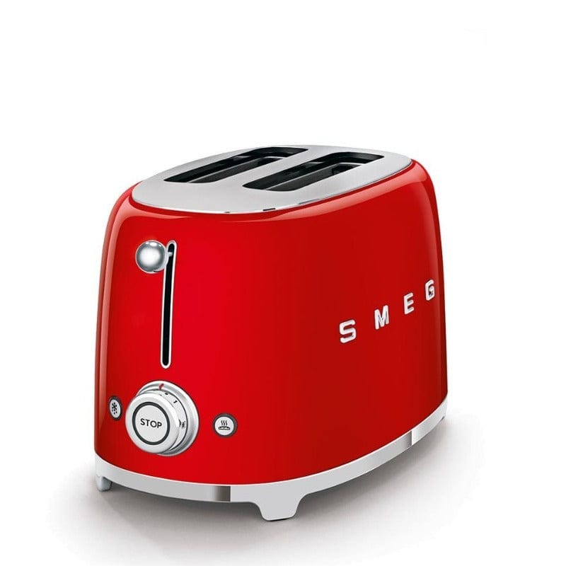 smeg Toaster Smeg Retro 950W 2 Slice Toaster Red TSF01RDSA (2061795721305)