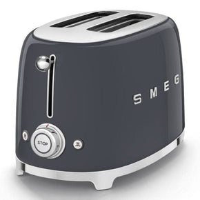 smeg TOASTER Smeg  Retro 950W 2-Slice Toaster Slate Grey TSF01GRSA (6923999281241)