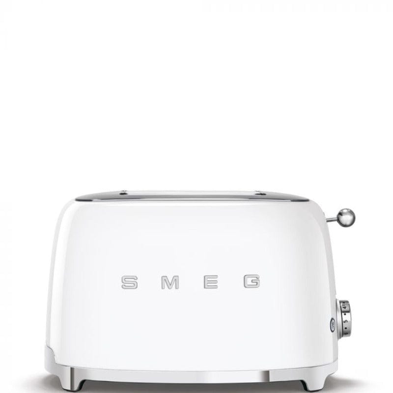 smeg TOASTER Smeg  Retro 950W 2-Slice Toaster White TSF01WHSA (4790796746841)