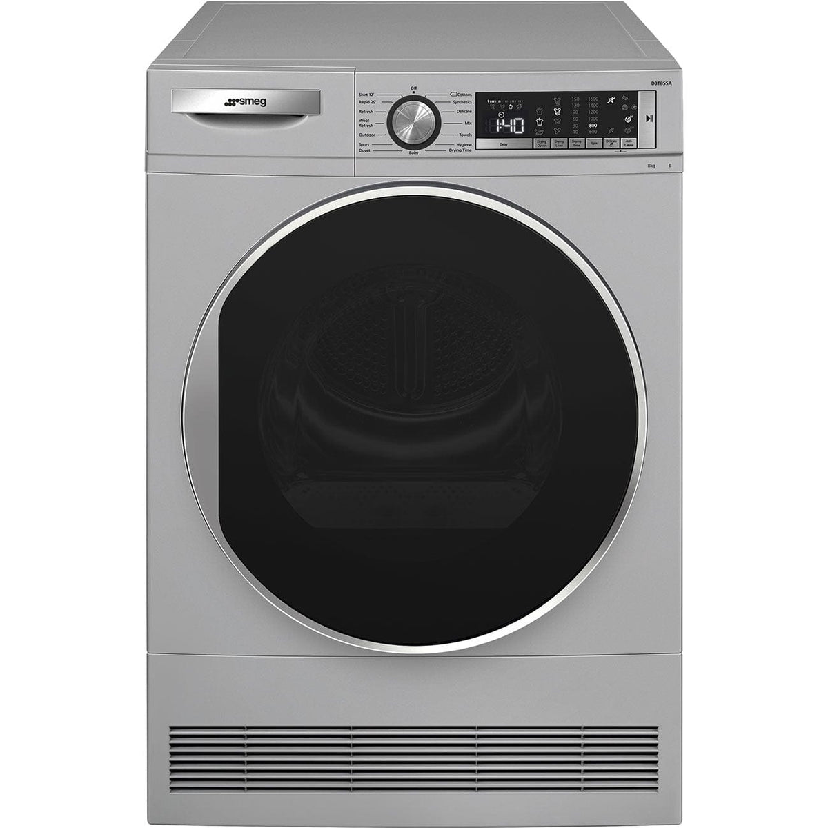 smeg WASHING MACHINE Smeg 8kg Silver Tumble Dryer D3T8SSA (7179958747225)