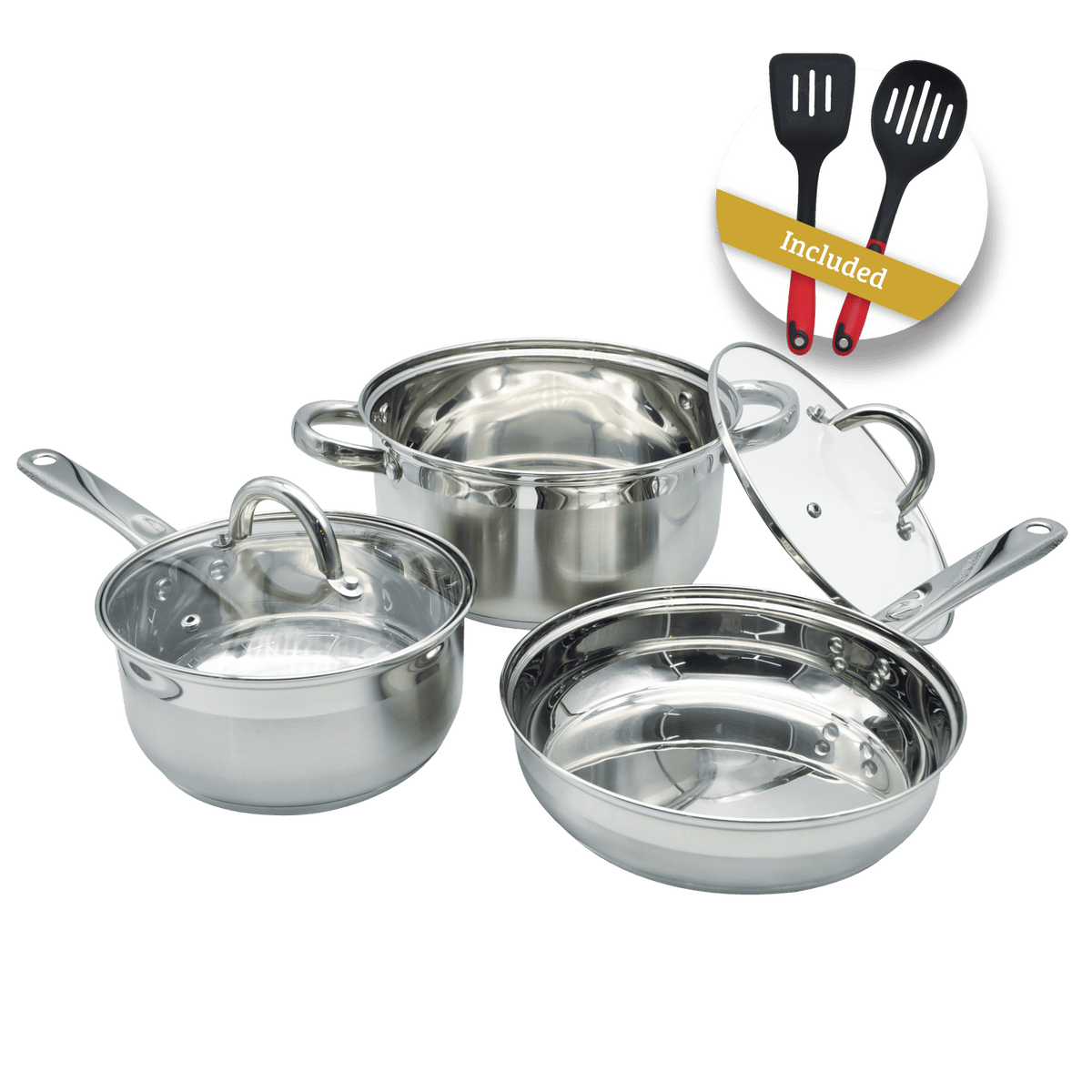 SNAPPY CHEF FRYING PAN Snappy Chef 7pc Supreme Cookware Set SSCS007 (7277026345049)