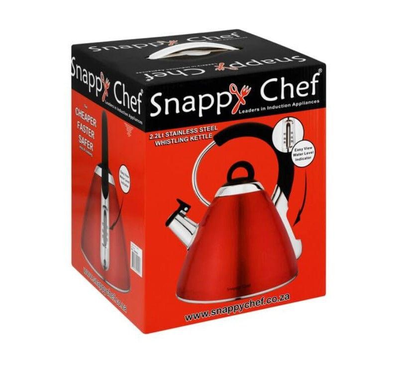 SNAPPY CHEF KETTLE Snappy Chef  2.2 litre Red Whistling Kettle KERE002 (2061819773017)