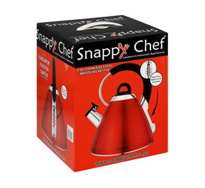 SNAPPY CHEF KETTLE Snappy Chef  2.2 litre Red Whistling Kettle KERE002 (2061819773017)