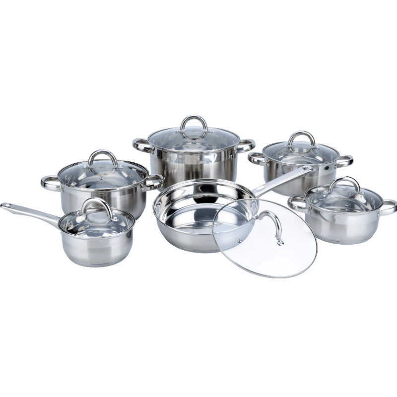 SNAPPY CHEF POTS Snappy Chef 12 Piece Supreme Cookware Set (4792513298521)
