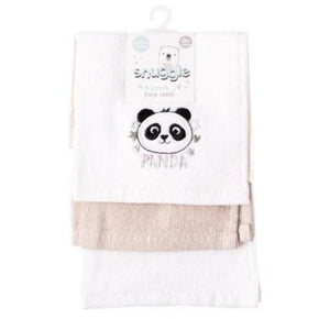 Snuggle Baby Embroidered Face Cloth Panda 3 Pack (7058401362009)