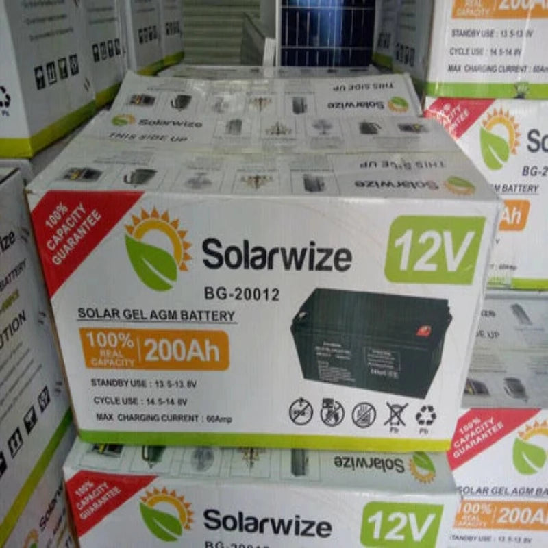 Solar Batteries Solarwize Gel Battery  BG20012 200ah 12v (7223526326361)
