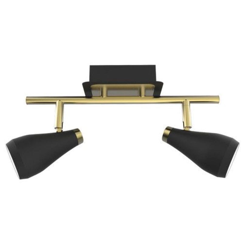 Spot Lights Brightstar Spotlight Black/Brass S173/2 (7231697715289)