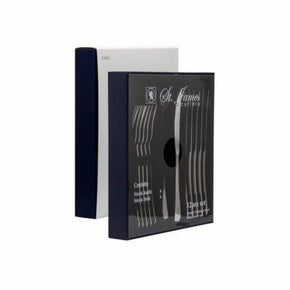 St. James CUTLERY St James Oxford Cutlery - 12 Piece Steak Knives & Forks Gift Box (6974803443801)