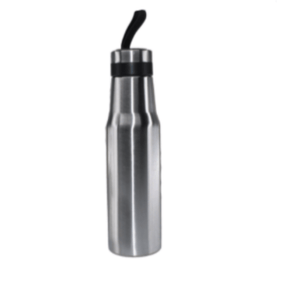 Stainless Steel FLASK BOTTLE Streamlined Design Hot & Cold Vacuum Flask Silver 500ml (6576789880921)