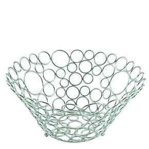 Stainless Steel fruit basket Chrome Circle Fruit Basket (6576435822681)