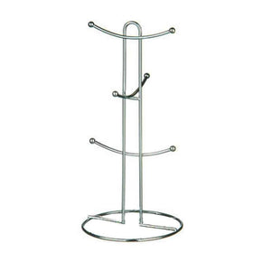 Stainless Steel Kitchen Chrome Wire  6 Cup Mug Tree Stand (2061847887961)