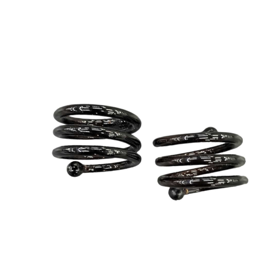 Stainless Steel Kitchen Round Napkin Ring 12 Piece Black (7246680359001)