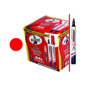 STATESMAN Tech & Office Stateman Permanent Markers Red Singles Carded New (2061797097561)
