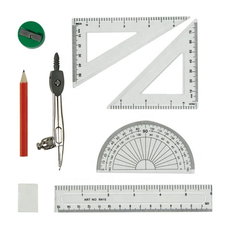 Stationary Tech & Office Math Set Harvard Budget 9 Piece (4421120753753)