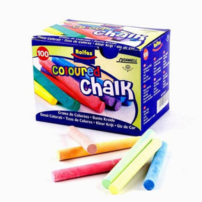 Stationary Tech & Office Rolfes Coloured Chalk 100’s (4421221515353)