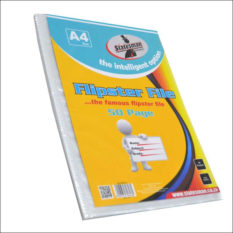 Stationary Tech & Office Statesman Stationary Flipster File 50page 0626-0 (4384936591449)