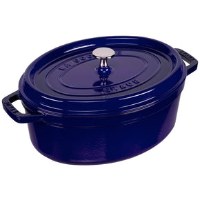 Staub Cast Iron Pots Staub Cast Iron Casserole Oval Dark Blue 29cm STB-1102991 (7219290701913)